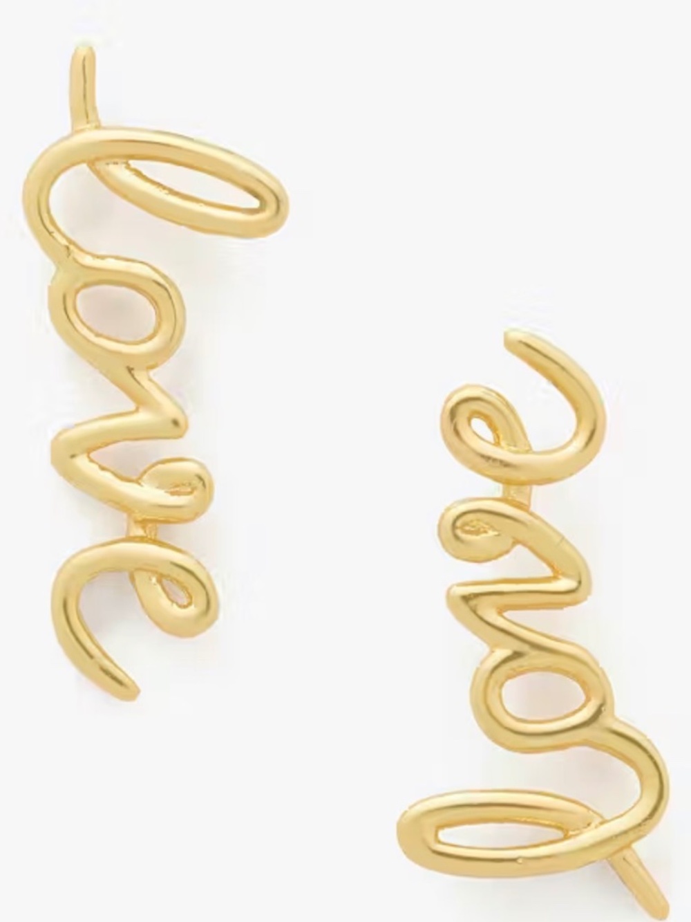 Kate Spade Say Yes Love Earrings (New)